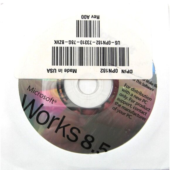 Microsoft Works 8.5 Original Installation CD-ROM Software NEW - Picture 1 of 1